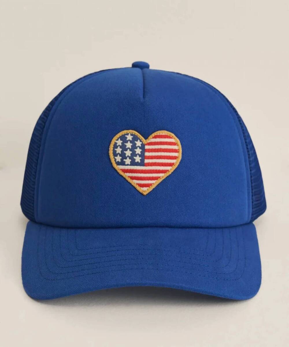 NEW Z SUPPLY women's trucker mesh hat in blue